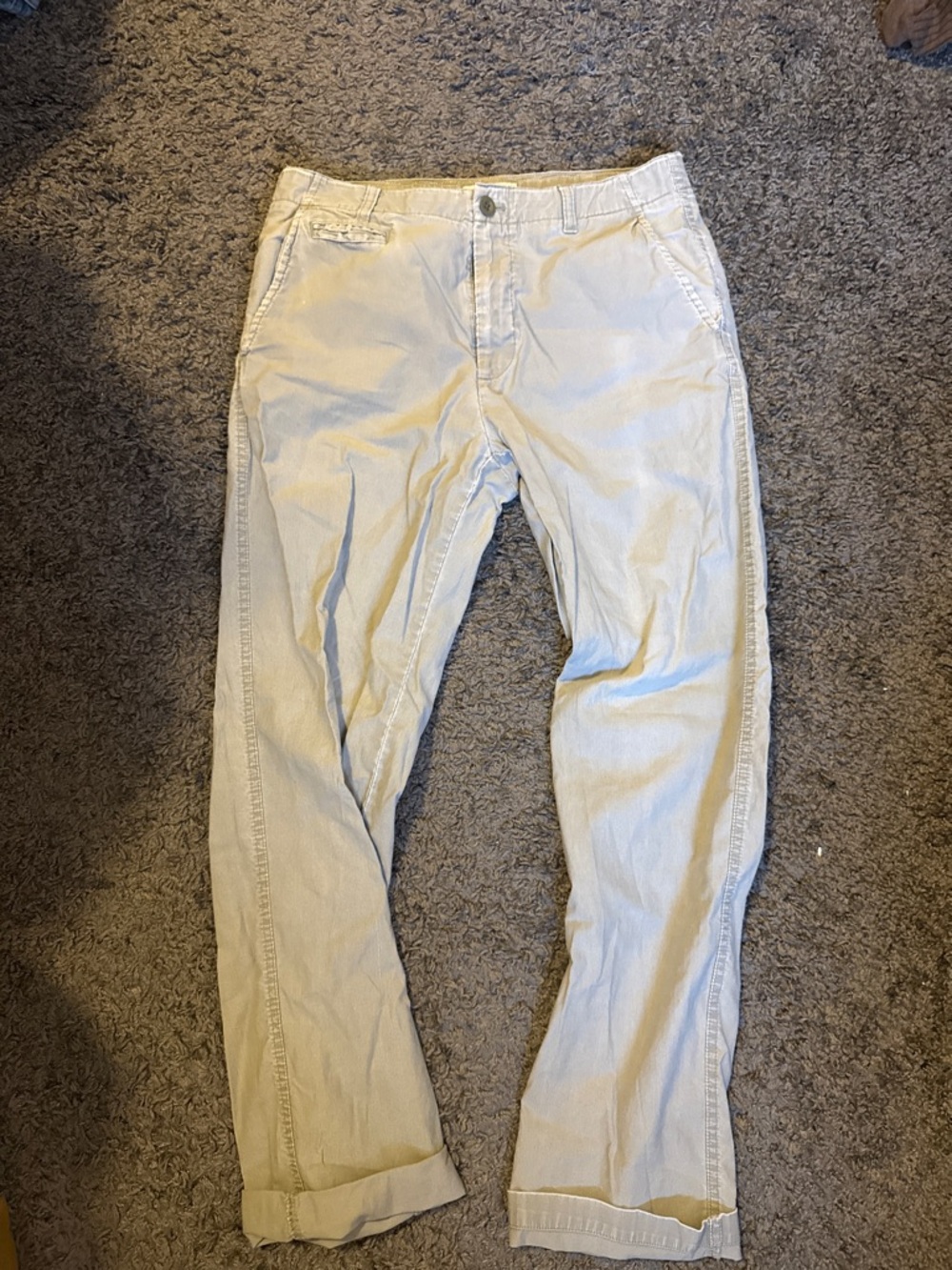 Calvin Klein Light Grey Casual Chino Pants Men’s  33x32 - Gently Worn